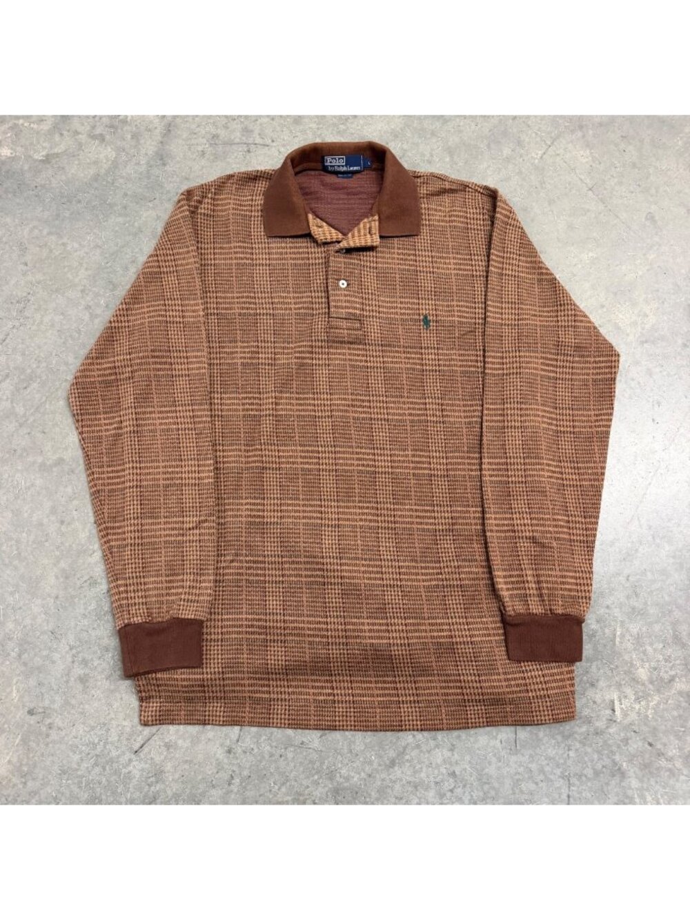 Polo Ralph Lauren 1990s Plaid Long Sleeve Polo